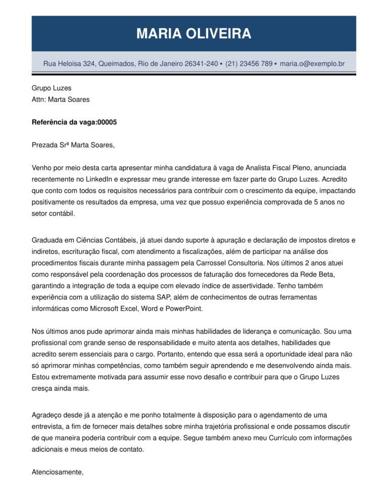 Modelo de carta de apresentação | Meu Currículo Perfeito Modelo de carta de apresentação | Meu Currículo Perfeito