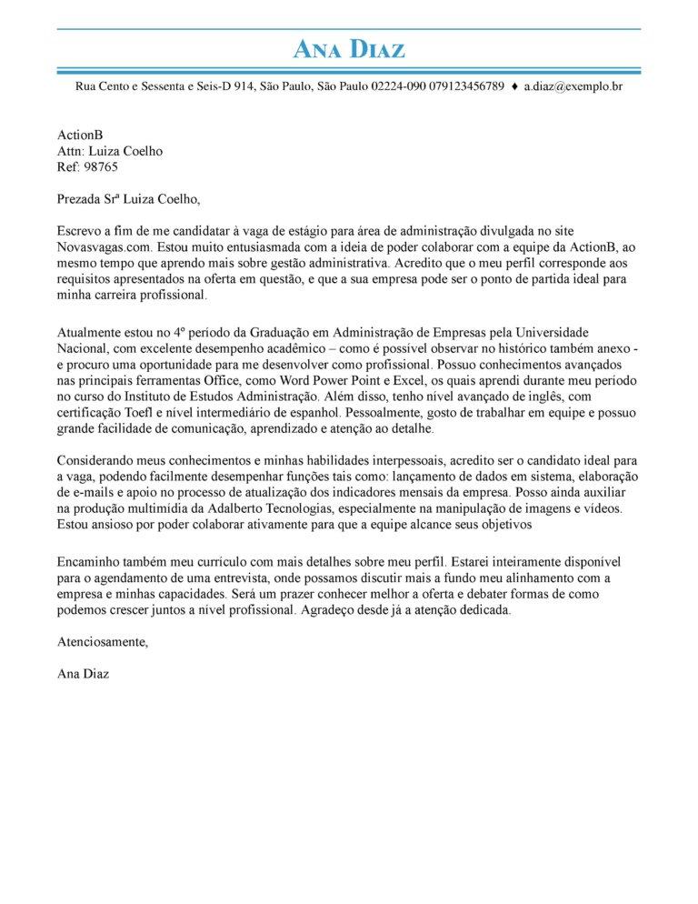 Carta De Apresentação Da Empresa Para Fornecedores