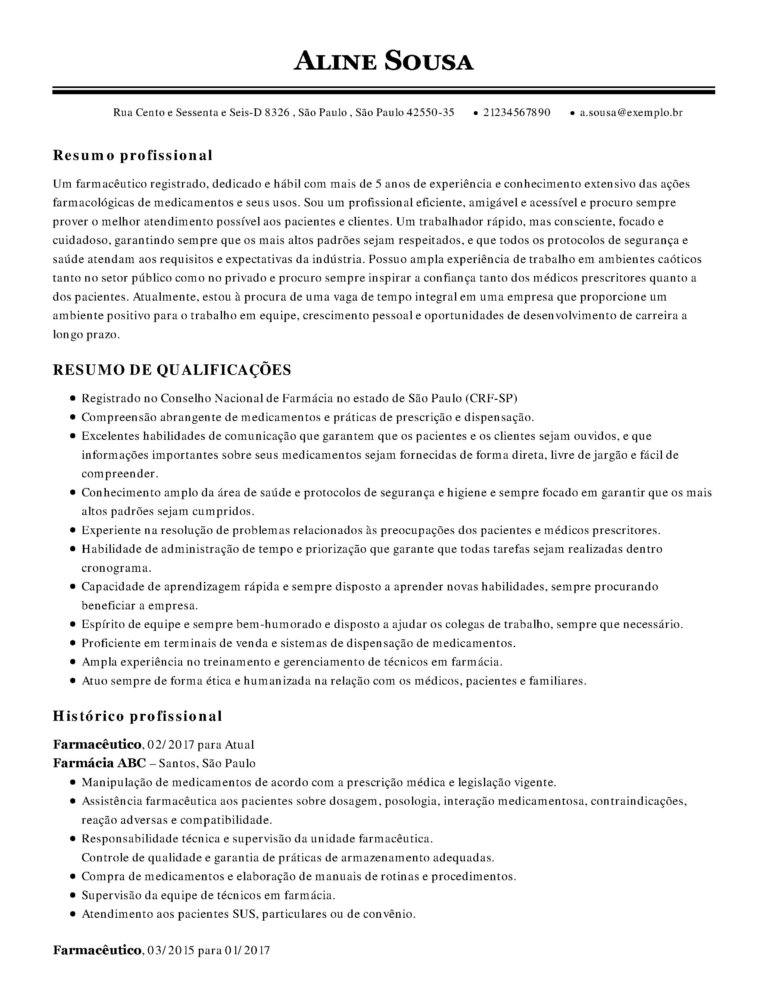 currículo medicina CV