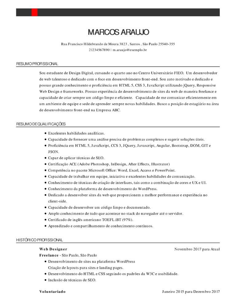 objetivo pronto CV