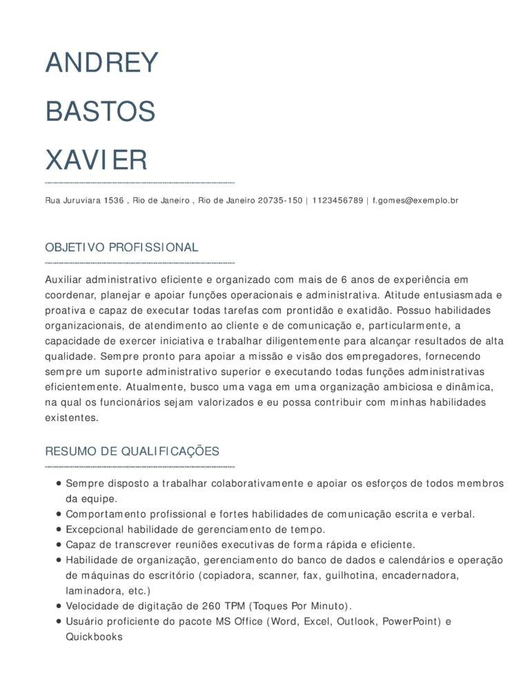 perfil administrador CV