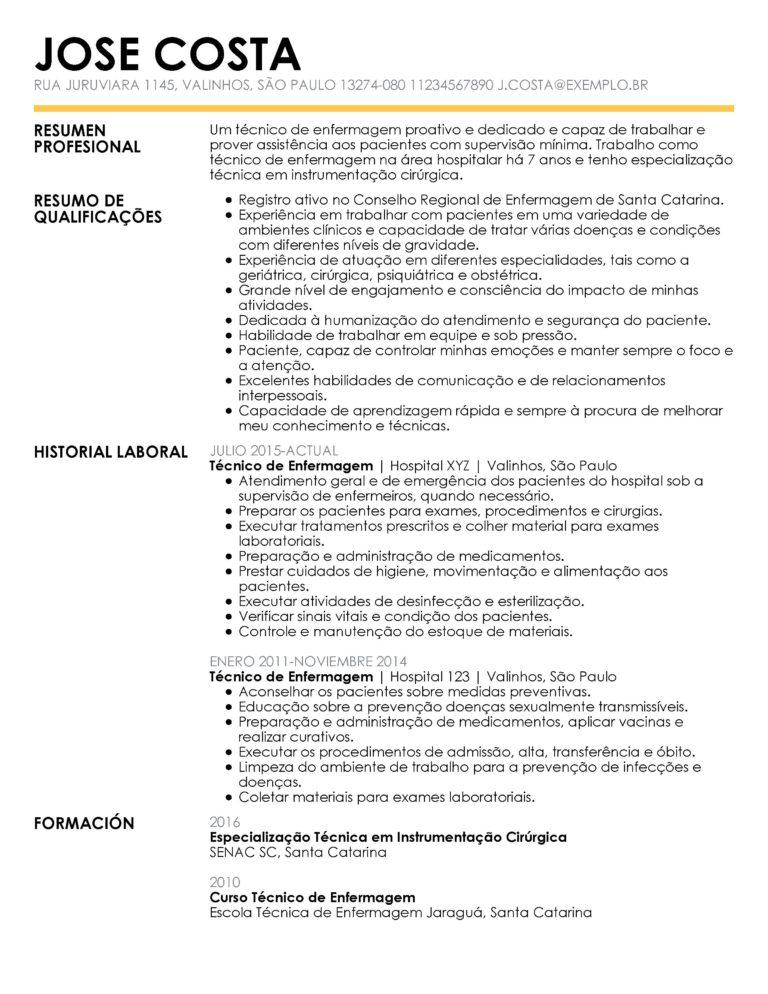 Modelo de curriculum vitae| Meu Currículo Perfeito