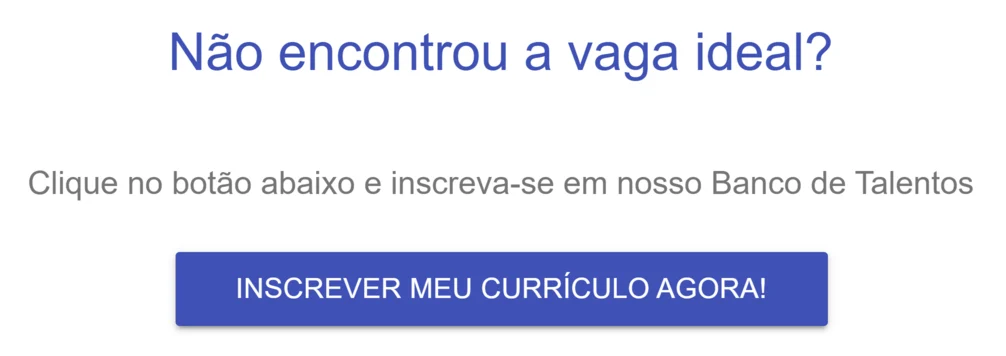 Cadastrar o currículo no banco de talentos do Novo Mateus